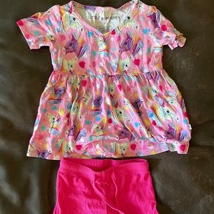 Little Bum Bums Outfit- Zebras - 2T